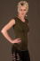 T14 - Top in Cotton-lycra with cutting backless and crumpled by side links to raising the down side 