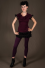 T48 - Top in Viscose-lycra with ample neck and crumpled lace 