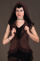 Women jacket studed Only hood without sleeve with crumpled net & lace