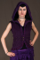 Women jacket studed Only hood without sleeve with crumpled net & lace