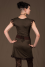 D4 - Dress in Viscose-lycra with crumpled lace