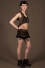 Bolero Hood Micro-fibers with Lace Backless and Brass sides Buckles