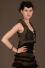 Bolero Collar Micro-fibers with Lace Backless and Brass sides Buckles