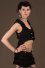 Bolero Collar Micro-fibers with Lace Backless and Brass sides Buckles