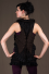 Bolero Brass studded with linked Lace Round Back in Micro-fibers