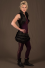 Bolero Brass studded with linked Lace Tailcoat in Micro-fibers