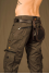 Goa Pockets Pouch external Belt Dark-Brown & Black-Lizard-Skin