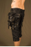Zipper Legg Leather Pockets Belt Pouch Black - Hook closer
